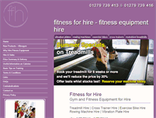 Tablet Screenshot of fitnessforhire.co.uk